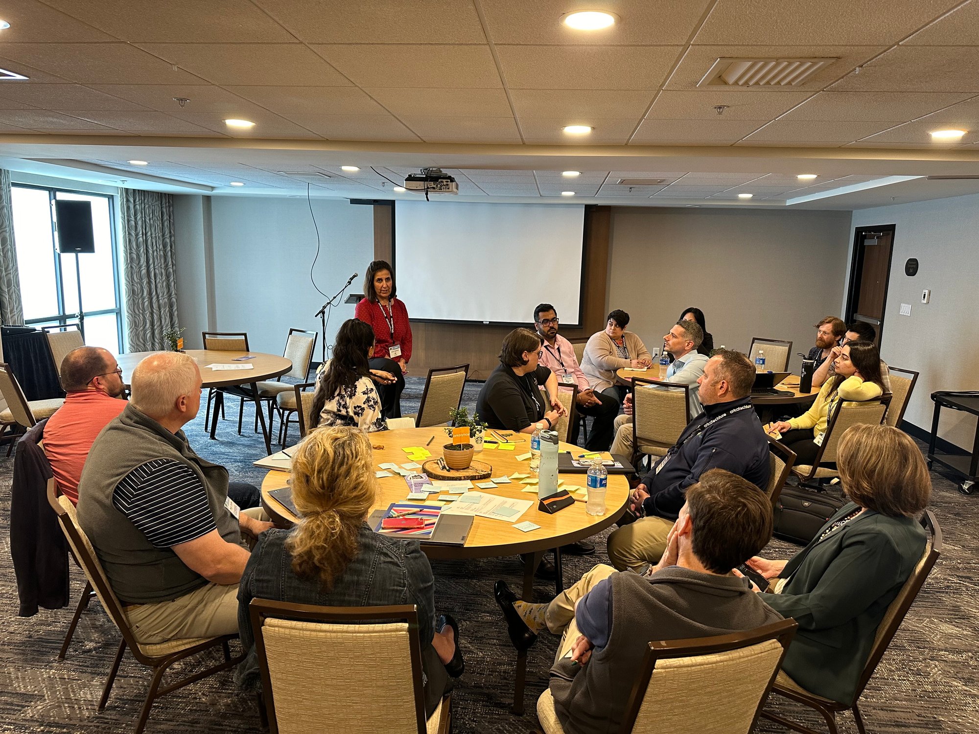 Shira leads a breakout session