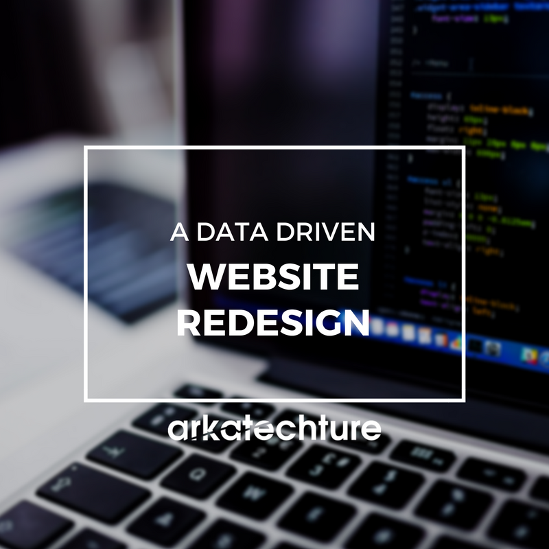 A Data Driven Website Redesign